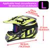 Motocross Helmet DOT Certified - Adult Off-Road Motorcycle Helmet with Goggles & Gloves Set, Full Face Protective Gear for MX AT