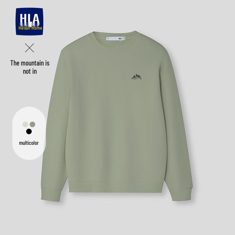 

HLA Men s Soft Round Neck Long Sleeve Sweatshirt