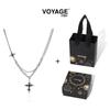 Men's Trendy Cross Pendant Necklace - Versatile Hip Hop Style with High-End Feel Chain Accessory