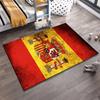 Luxuriöser Teppich mit spanischem Wappen-Design in Rot & Gelb Geeignet zur Verwendung als Anti-Rutsch für Wohnzimmer Schlafzimmer Sofas