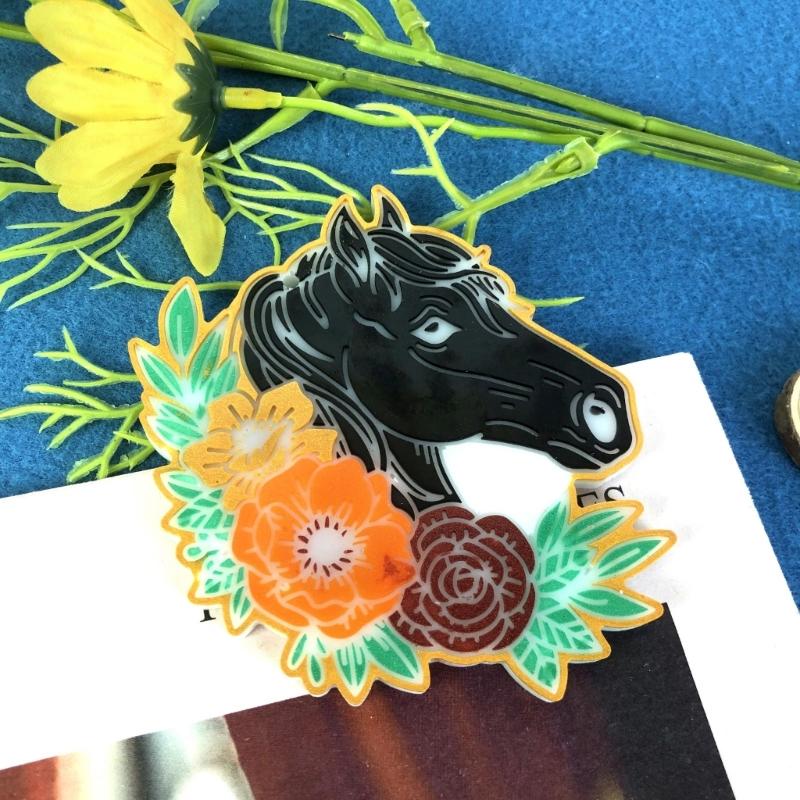 Personalized Horse Shaped Resin Wall Ornament Mold Unique Decoration Silicone Mold  Exquisite Decorative Items Moulds