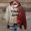 Spring And Autumn Fashion Men's Hoodie Bloody Cosplay 3D Print Hoodies Street Casual Boy Sweatshirt Women's Oversized Top Clothing