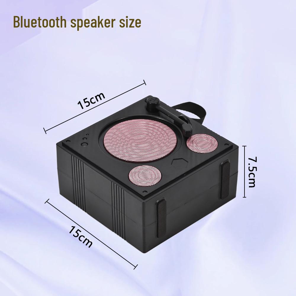 Bluetooth Speaker with Dual-Microphone Antenna, Solar Power, USB Flash Drive, Card Slot, and TWS Connectivity.