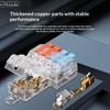 Mini Quick Terminal Block Fast T Type Wire Connector Electric Splice Crimp Non Destructive Without Breaking Cable Insulated Lin