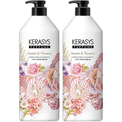 שמפו Kerasys בניחוח מתוק ופרחוני, 1 ליטר, 2 יחידות