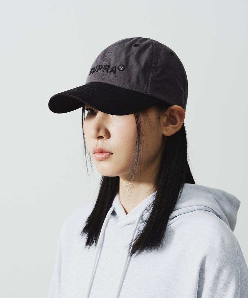 SUPRA Crown Logo Point Colorblock Unstructured Cap (Gray)