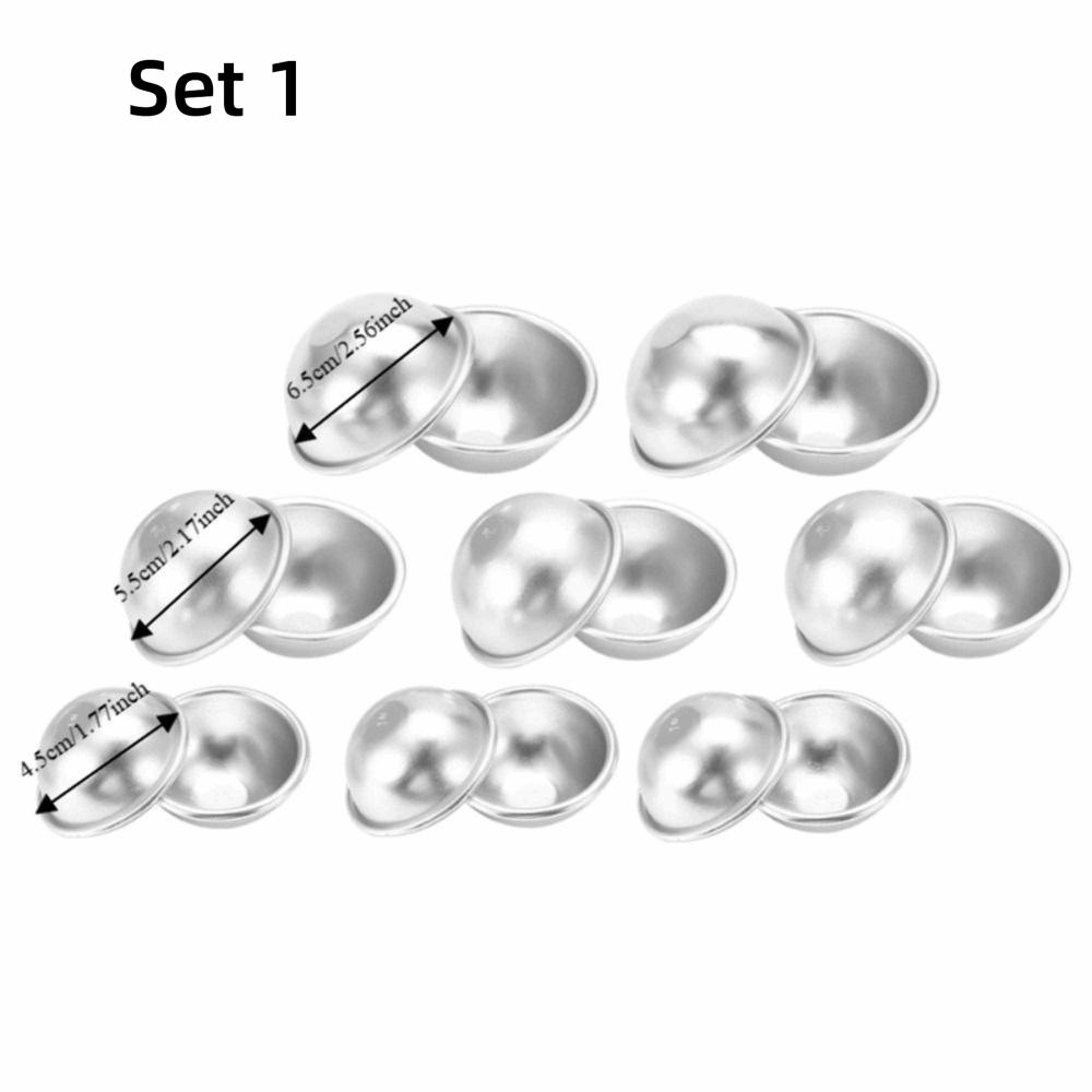 Ball Shape DIY Cake Mould Tools Silvery White Soap Making Molds Spa Crafts Making
