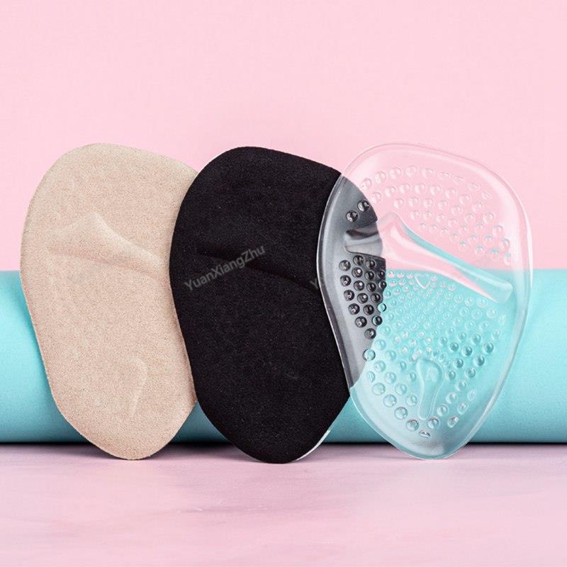 

Half Insoles gel Women Forefoot Pads Plantar Fasciitis Relief Comfortable Foot Pads Shock Absorption Shoe Pad foot care бежевий