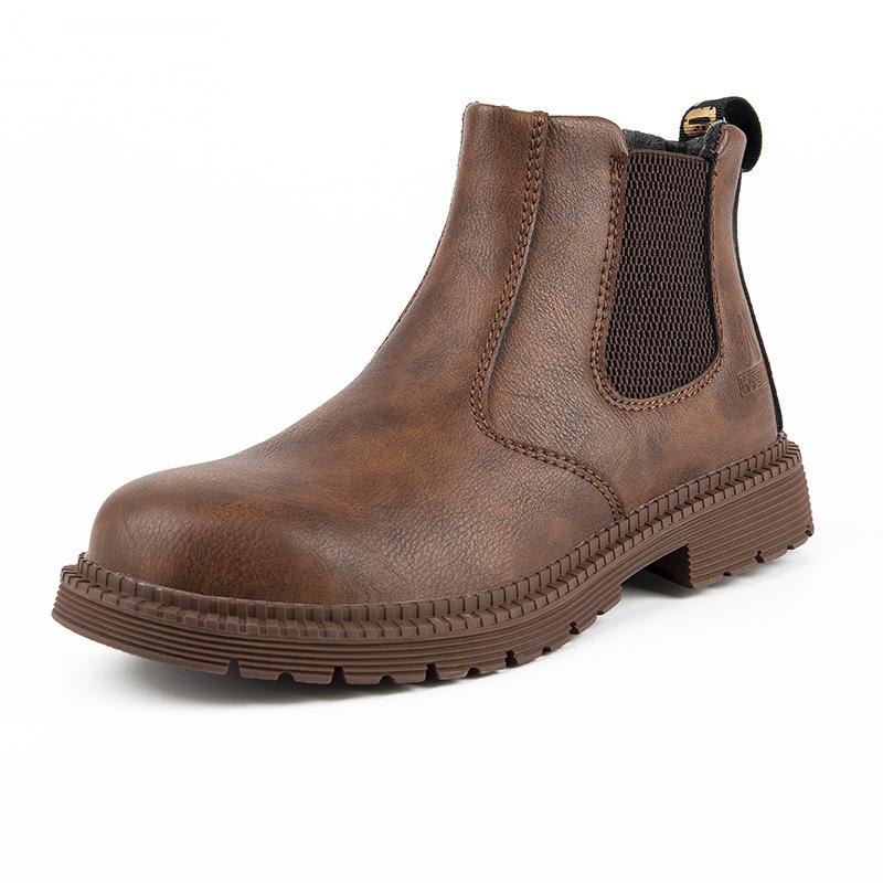 Water Proof Safety Work Shoes For Men Welder Shoes Steel Head Leather Boots Male Footwear Indestructible Construction Safety Shoes