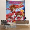 Card Captor Sakura Anime Colorful Tapestry Wall Hanging Bohemian Wall Tapestries Mandala Wall Art Decor