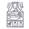Delantal Utensilios de Cocina Troqueles de Corte de Metal Plantilla Álbum de Recortes Tarjeta de Felicitación Herramienta DIY