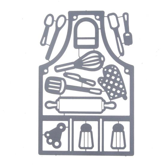 Delantal Utensilios de Cocina Troqueles de Corte de Metal Plantilla Álbum de Recortes Tarjeta de Felicitación Herramienta DIY