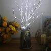 HOMZY 1 peça Luzes de Galho de Bétula Branca a Pilhas 20 LEDs Luzes de Fada Ramos de Salgueiro para Decoração Interna Externa de Casa Quarto