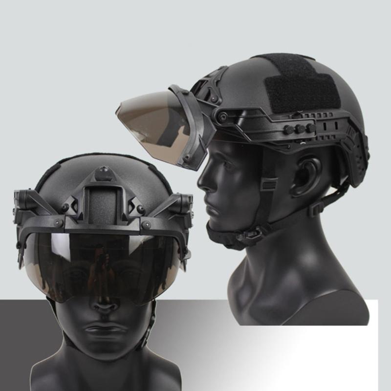 Taktische Helme Brillen Abnehmbar Langlebigkeit Brillen Airsofts Paintball Brillen für Outdoor-Sportarten und Training