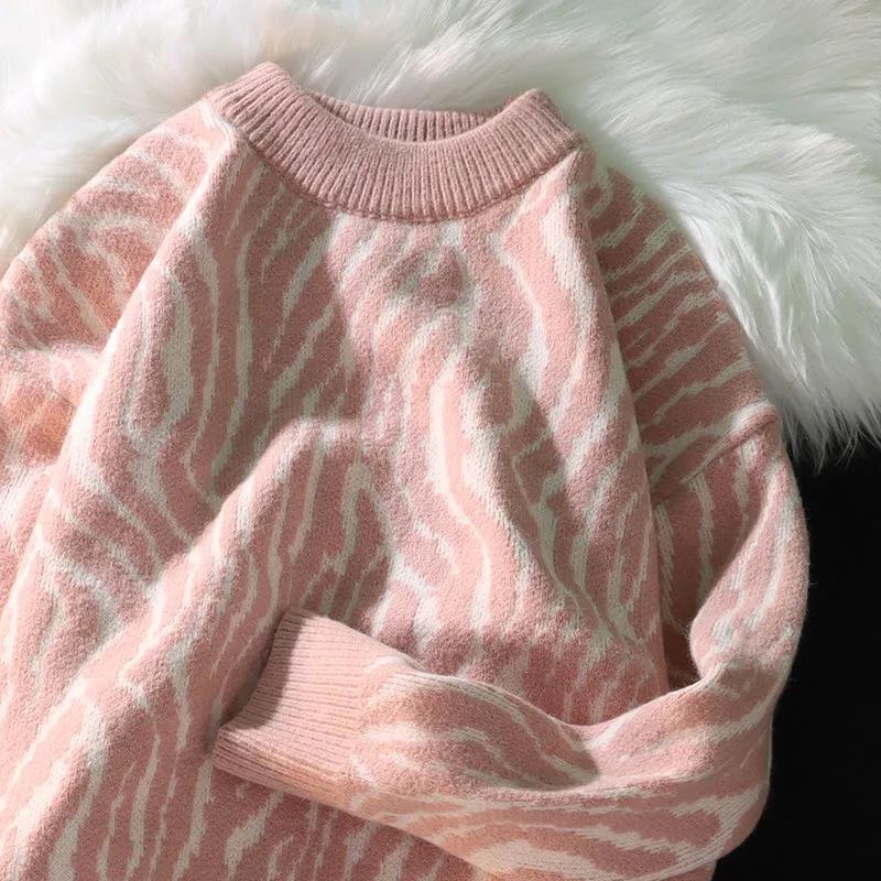 

Теплый и удобный свитер для мужчин и женщин, осенне-зимний свободный пуловер, свитер с круглым вырезом M