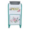 Mailbox Gift Table Box with Metal Body, Front Opening Door and Top Slot for Wedding Envelopes, Graduation Table Use, Entry Console Display