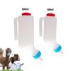 Hangable Lamb Milk Bottle Feeding Bottle Small Animals Lamb Nursing Bottles With Soft Nipple Goat Bottle for Lamb Calf Bull Cow