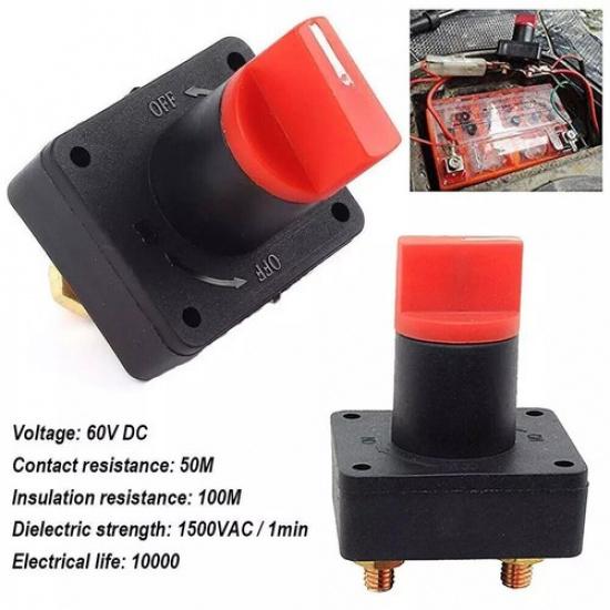 4xDC12V 300A Battery Switch On Off Rotary Isolator for Truck Car Boat Disconnect