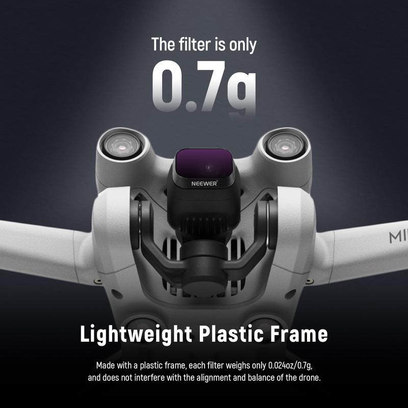 NEEWER ND Filter Set Compatible with DJI Mini 3/Mini 3 Pro, 6 Pack Neutral Density Filter Drone Lens Accessory