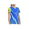 Li-Ning Quick-Dry Badminton Series Training Competition Short-Sleeve T-Shirt Women Tops Crystal-Blue AAYS072-3