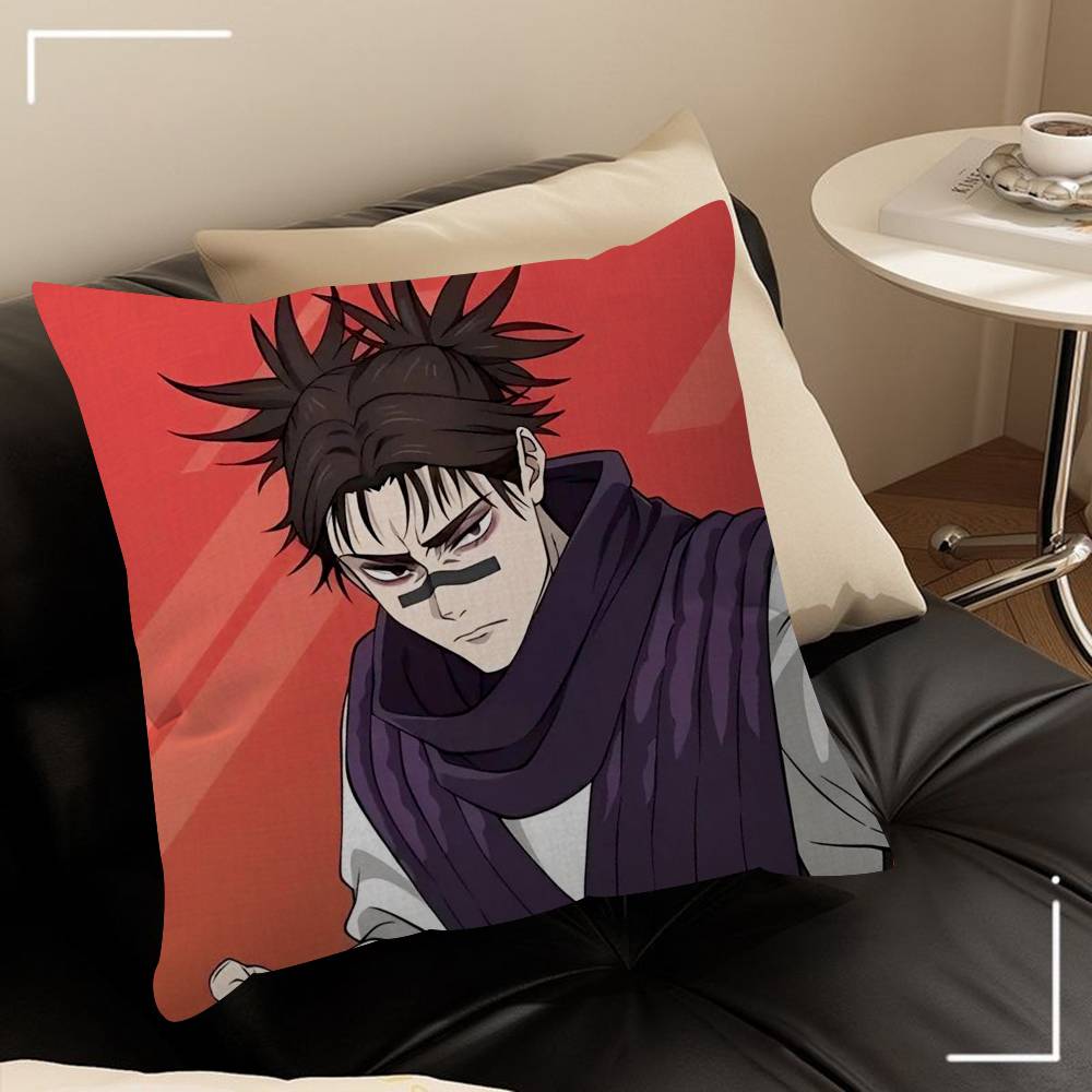 Japonsko C-Choso Jujutsu Kaisen Anime Povlak na polštář kreslený Dárek Potah na polštář Ložnice Domov Pohovka Židle Sedadlo Dekorace povlak na polštář