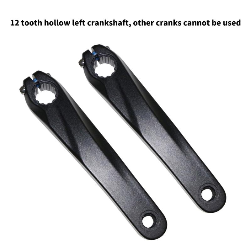 12T Bicycles Left Crank Arm Aluminum Alloys Hollow Designs Bicycles Crankset Suitable for Front Wheel 12 Slot Drivetrain