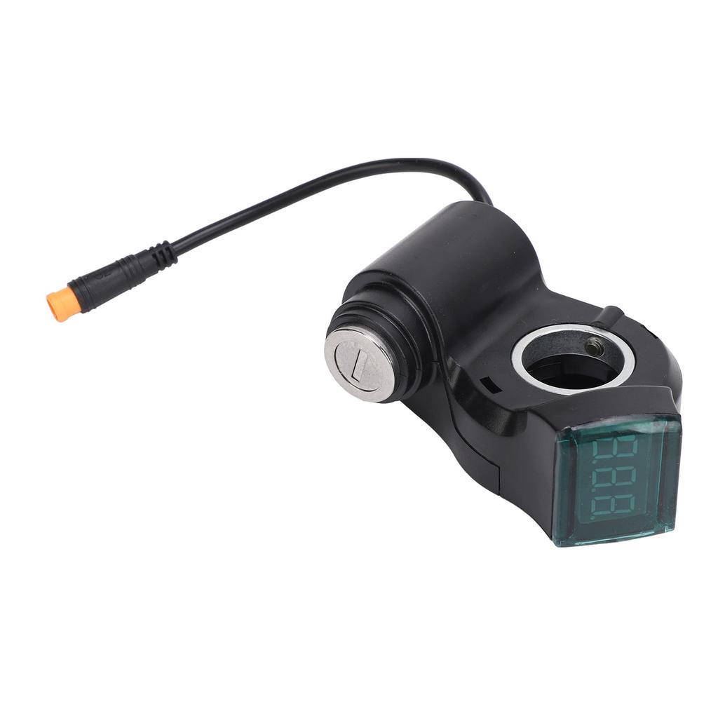 Electric Scooter Handle Switch Lock 3 Pin Waterproof Handlebar Switch Lock with 2 Keys for  M5