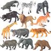 Wild Animal Figurines - Realistic Tiger, Lion, Kangaroo, Hippo, Gorilla, Rhino, Elephant, Croc, Zebra Models