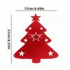 20/2pcs Christmas Cutlery Holders Xmas Tree Shaped Knife Fork Spoon Holder Bags Tableware Pockets Organizer Bag Party Home Decor