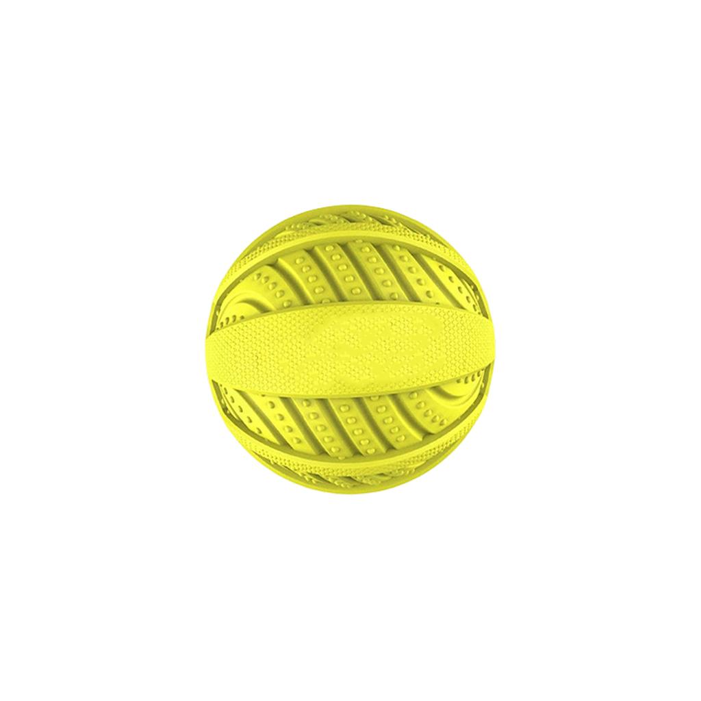 Haustierspielzeugball, Naturkautschuk, Niedlicher Quietscheball, -leckerchen-ausgebender Ball, Baumwollseil, Spielzeug für mittelgroße bis große Hunde
