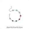 INS Hot Selling heart shape Copper Bracelet Necklace colorful zircon Jewelry For Women Free Shipping For Daily Wear