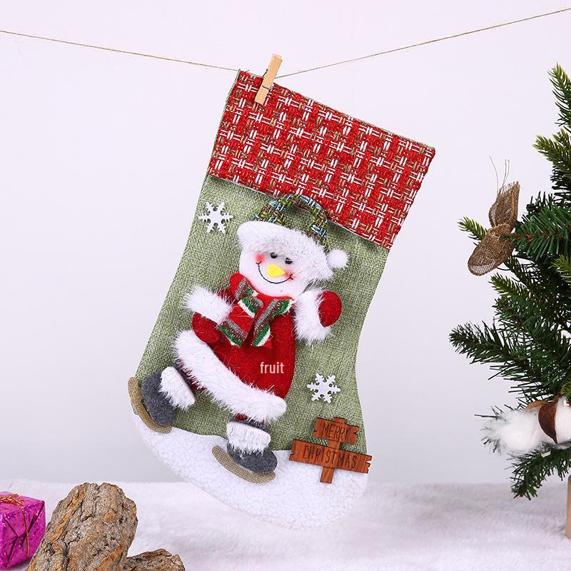 Christmas Stocking Gift Bag – Candy & Ornament Holder for Tree Decorations
