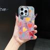 Gradient Colorful Daisy Heart Phone Case for iPhone 17 Pro Max 16 15 14 11 12 13 Mini Cover Plus 17 Promax Fashion Case