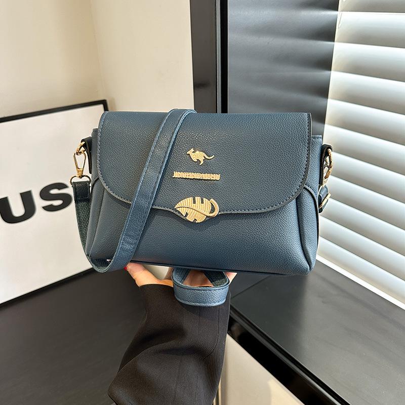 

Женская модная сумка кроссбоди 2025: Универсальная наплечная сумка из мягкой кожи для мам среднего возраста синий