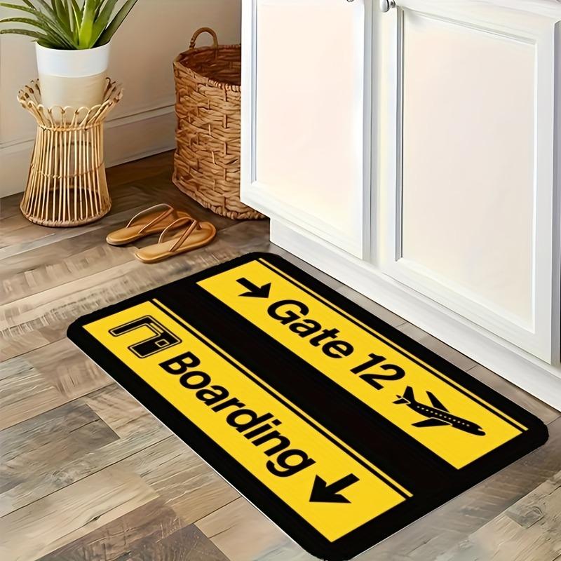 1PC Flowers Pattern Kitchen Rug Non-Slip Door Mat Pop Design Bathroom Rug Bath Mat Carpet for Home Sink Laundry Decoreeree