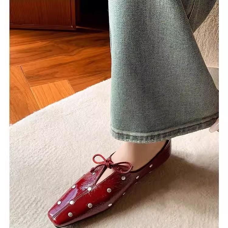 Fashion 2025 New Spring Women Pumps Square Toe Chunky Heel Shoes Genuine Leather Shoes for Women Mules Ladies Shoes