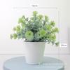 Artificial Mini Potted Plant Decor Desk Home Office Plastic Simulation Greenery 20cm Height Multi-Color Options