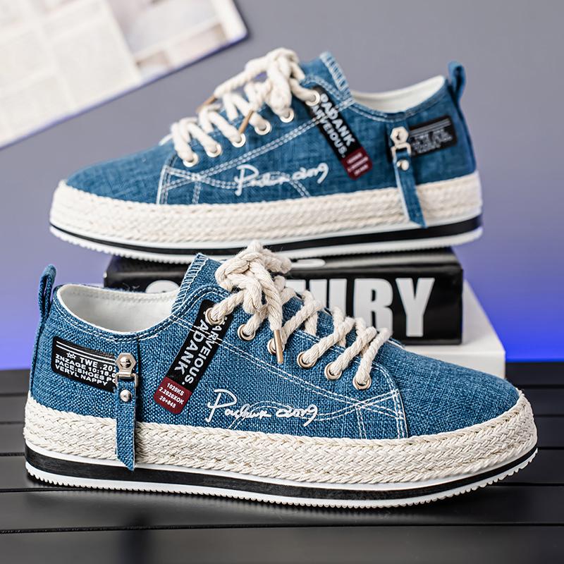 Heiße Trendige Segeltuchschuhe Herren Marke Flache Schuhe Mokassins Atmungsaktive Lässige Laufschuhe Für Herren Leichte Studenten Skateboard Schuhe