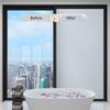 Non Adhesive Static Reusable Frosted Shower Window Glass Door Bathroom Sticker Privacy Film Home Office