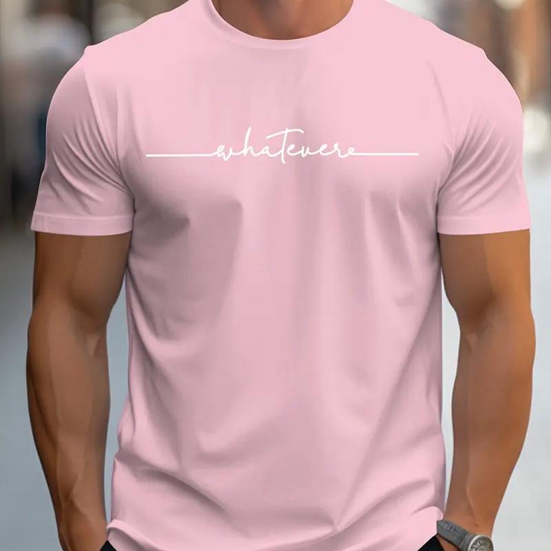 New Summer Men's Fashion T-shirt Personality Basics Printed Men's T-shirt Top