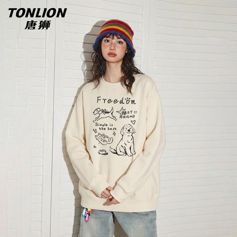 TonLion Women's Loose Fit Long Sleeve Sweatshirt