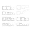 8 Pieces Stencils for Painting Geometric Templates Easy to Clean Patterns for on