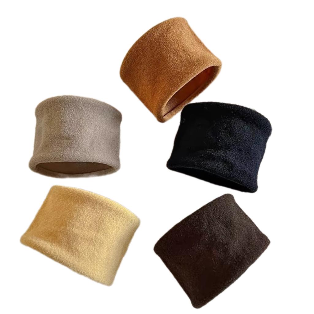 5Pcs Wide Slip Resistant Hair Ties For Women Gym Sports Seamless High Ponytail Elastic Bands Reusable Hair Accessories