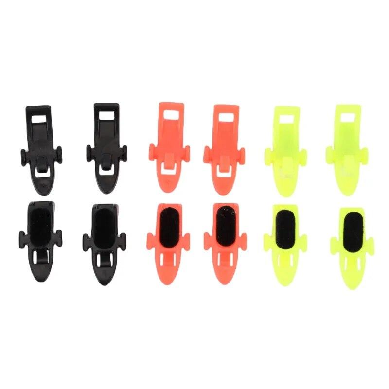 10pcs Fishing Hook Keeper Lure Bait Holder With Rubber Ringsfor Fishing Rod Fishing Gear Portable Accessories Fixed Bait