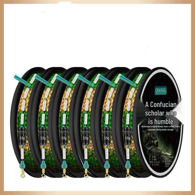Professional Nylon Fishing Line Set for Competitive and Wild Fishing No. 1.2 Main Line