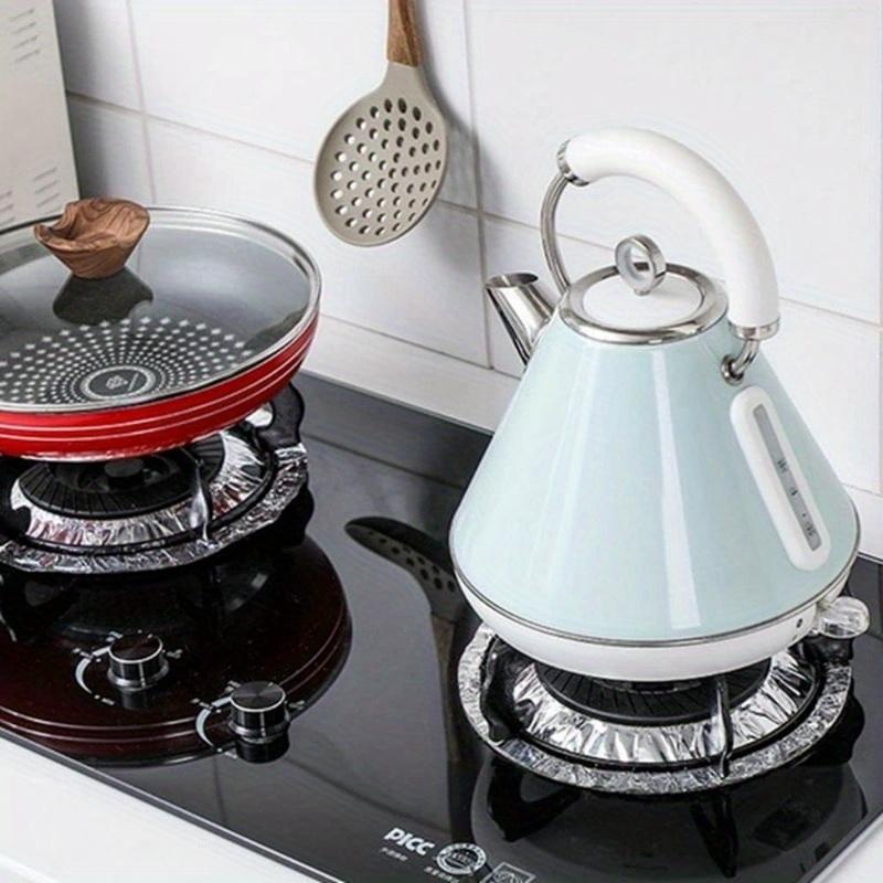 30PCS Disposable Gas Stove Covers Aluminum Foil Stove Mats Oil-Proof Cooking Protectors Heat Resistant - Thick Kitchen Stove Pad
