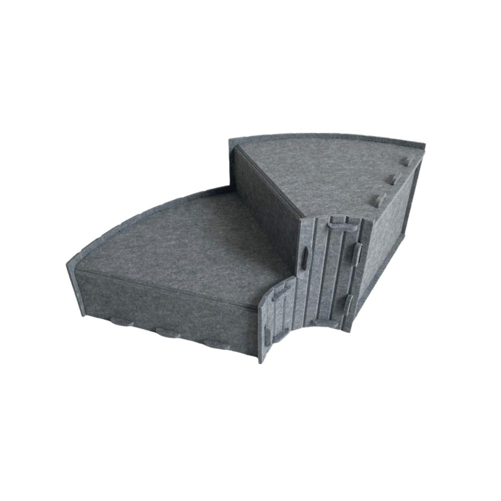 Soft Felt Short-Legged Pet Steps Anti-Slip Wear Resistant Pet Couch Ramp Stable Removable Dog Secure Stairs Ramps Sofa