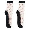 Women Leisure Boat Socks Bow Thin Jacquard Crystal Sock Short Sock Ankle Socks Socks