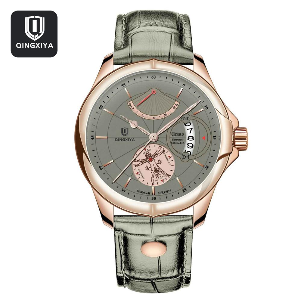 

QINGXIYA Мужские часы Роскошные известные лучшие бренды Мужские модные повседневные деловые часы Военные кварцевые наручные часы Relogio Masculino Saat