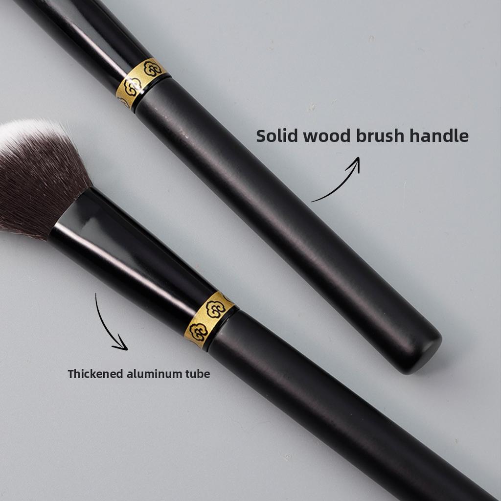 3 Makeup Brushes with Circles, Natural Smudge Highlight Brush, Contour Brush, Eyeshadow Brush, Lip Brush, No Stuck Powder, Beauty Tool Now